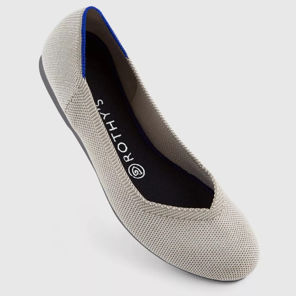 Rothy's Flax birdseye round toe flats size 8.5